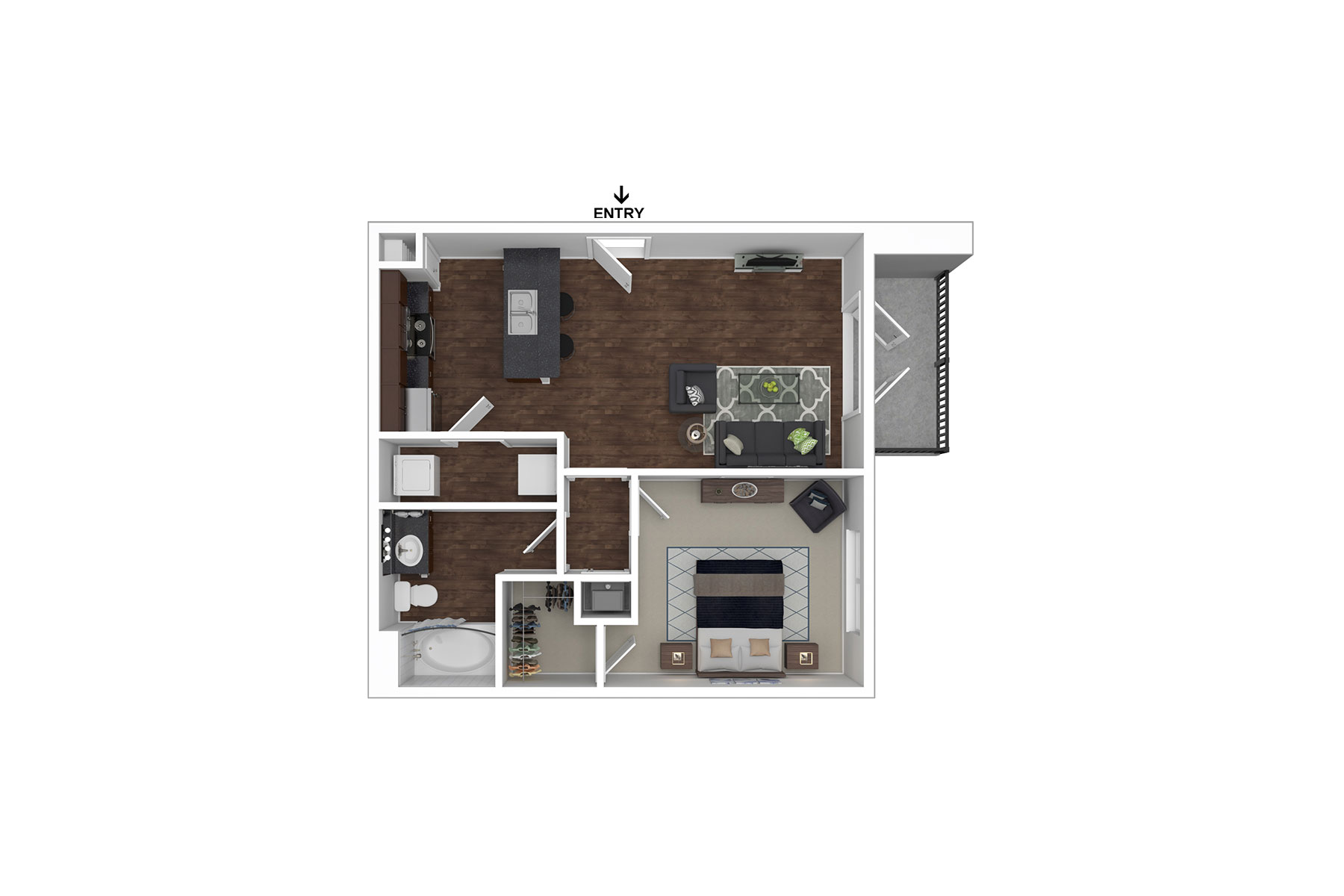 A1 floor plan - Madison at Westinghouse Apartments in Georgetown, TX