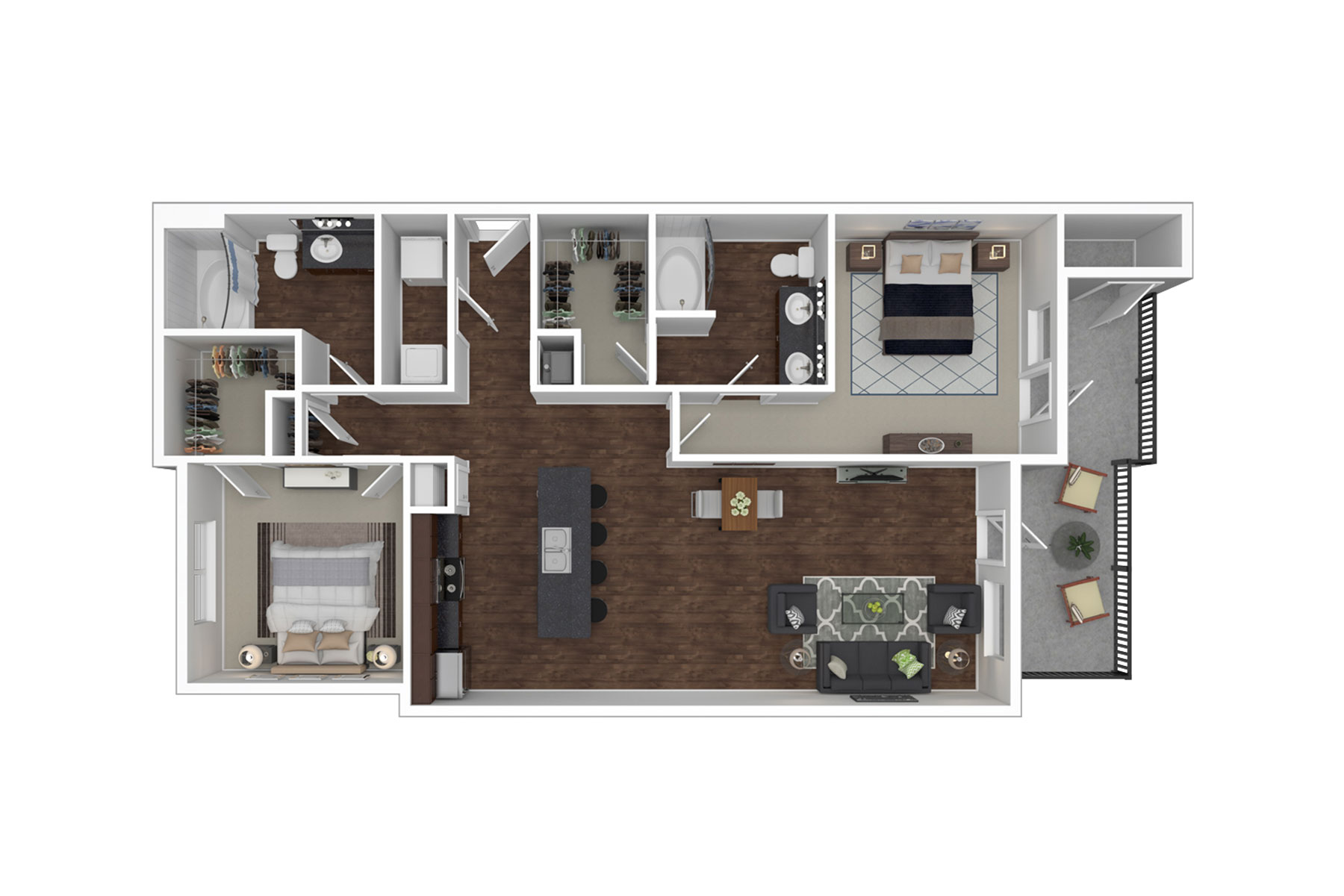 B2 floor plan - Madison at Westinghouse Apartments in Georgetown, TX