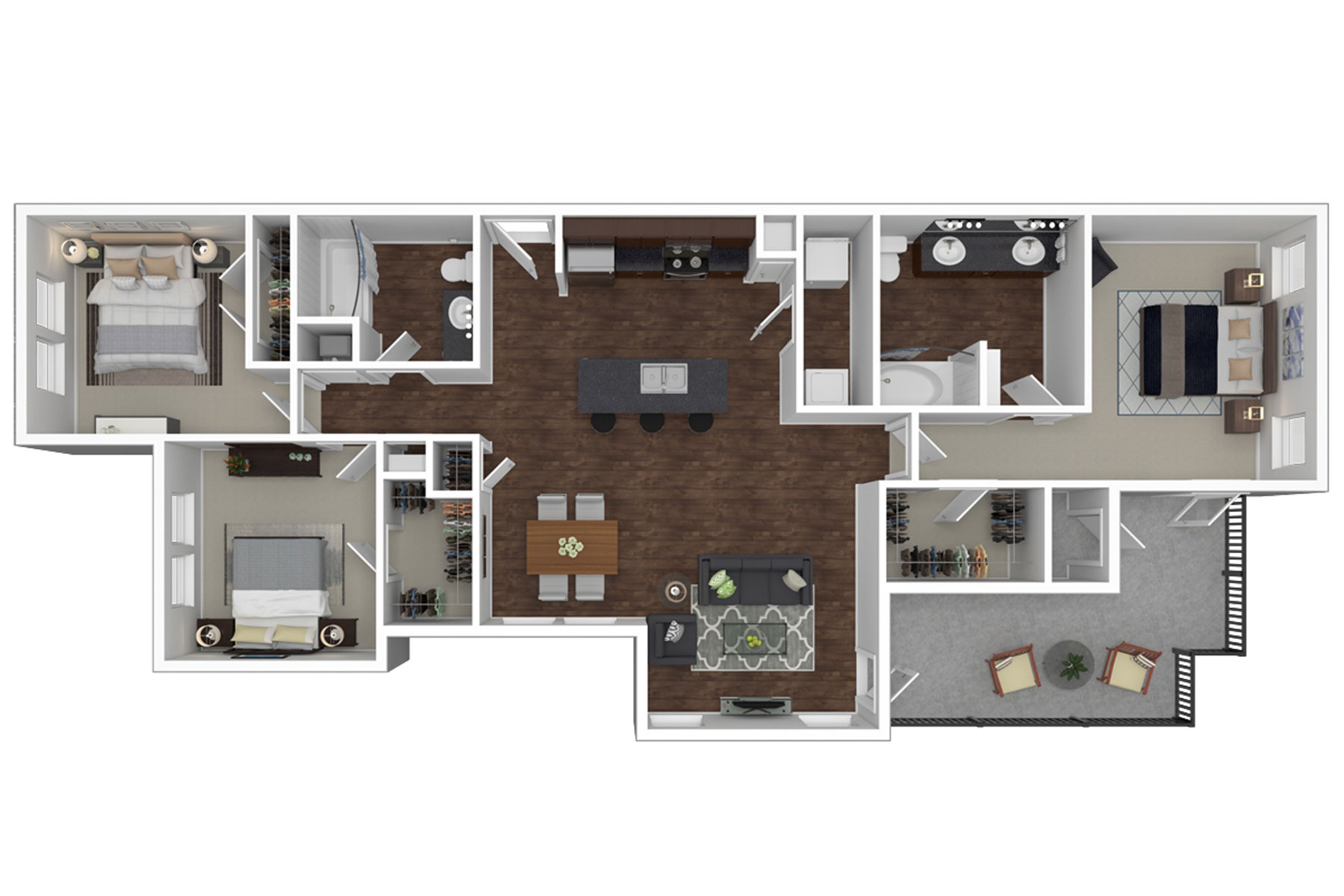 C1 floor plan - Madison at Westinghouse Apartments in Georgetown, TX