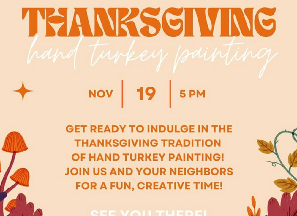 Hand Turkey Painting at Madison
