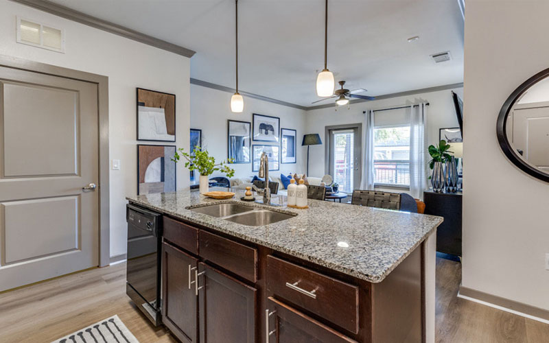 Well lit kitchen - Madison at Westinghouse Apartments in Georgetown, TX